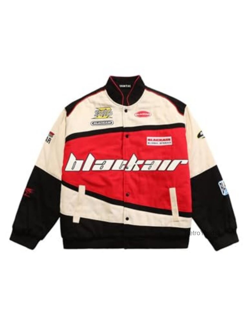 Men's Varsity Bomber Jacket Cotton Blend Lightweight Letter Print Casual